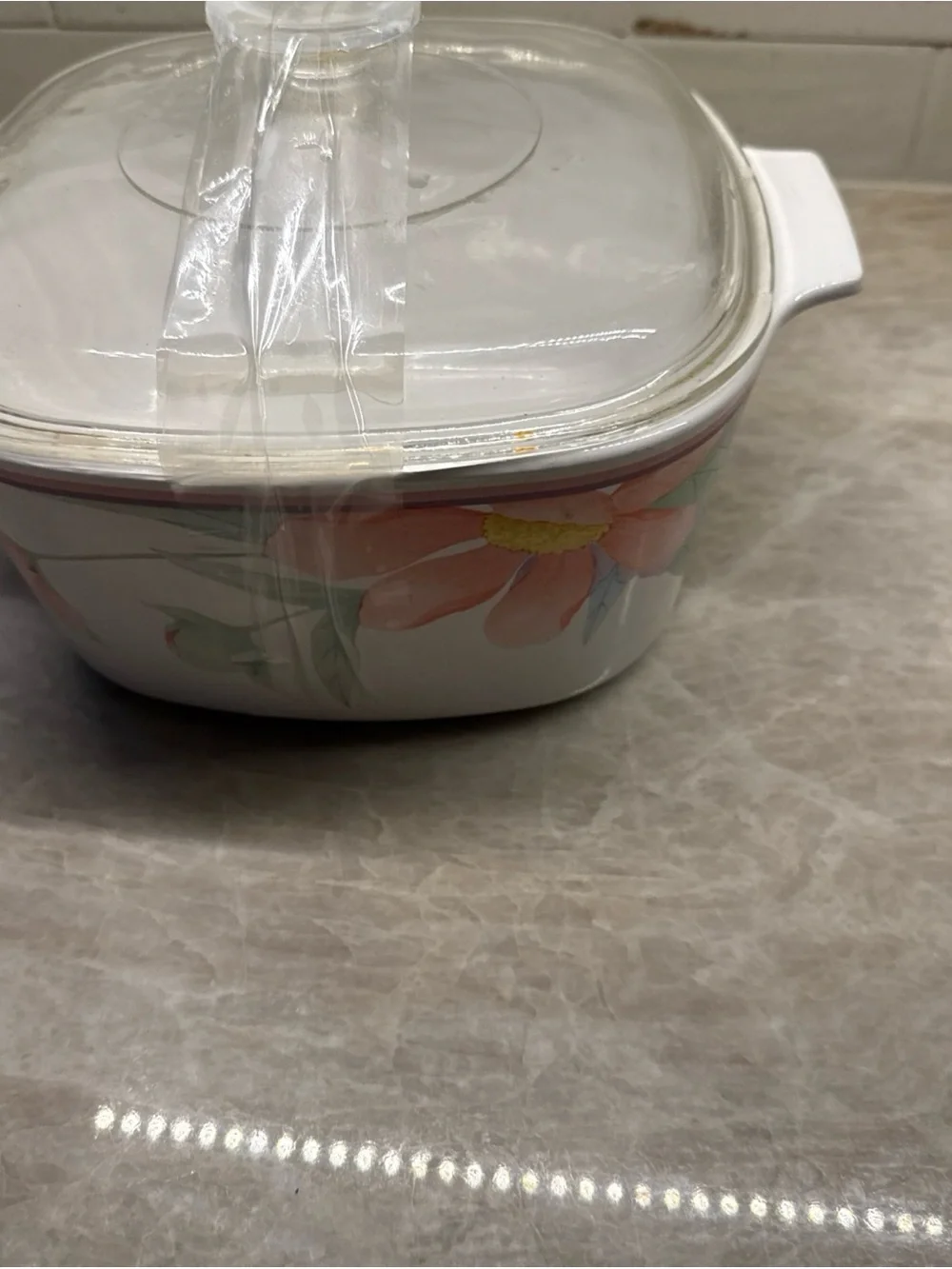Corning Ware Baking Dish with Lid 3L peony